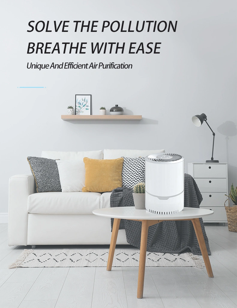 Home Air Purifier WiFi with Pre-Filter and True HEPA Filter Air Cleaner Purifiers UV 4 Stage for Smoking Room