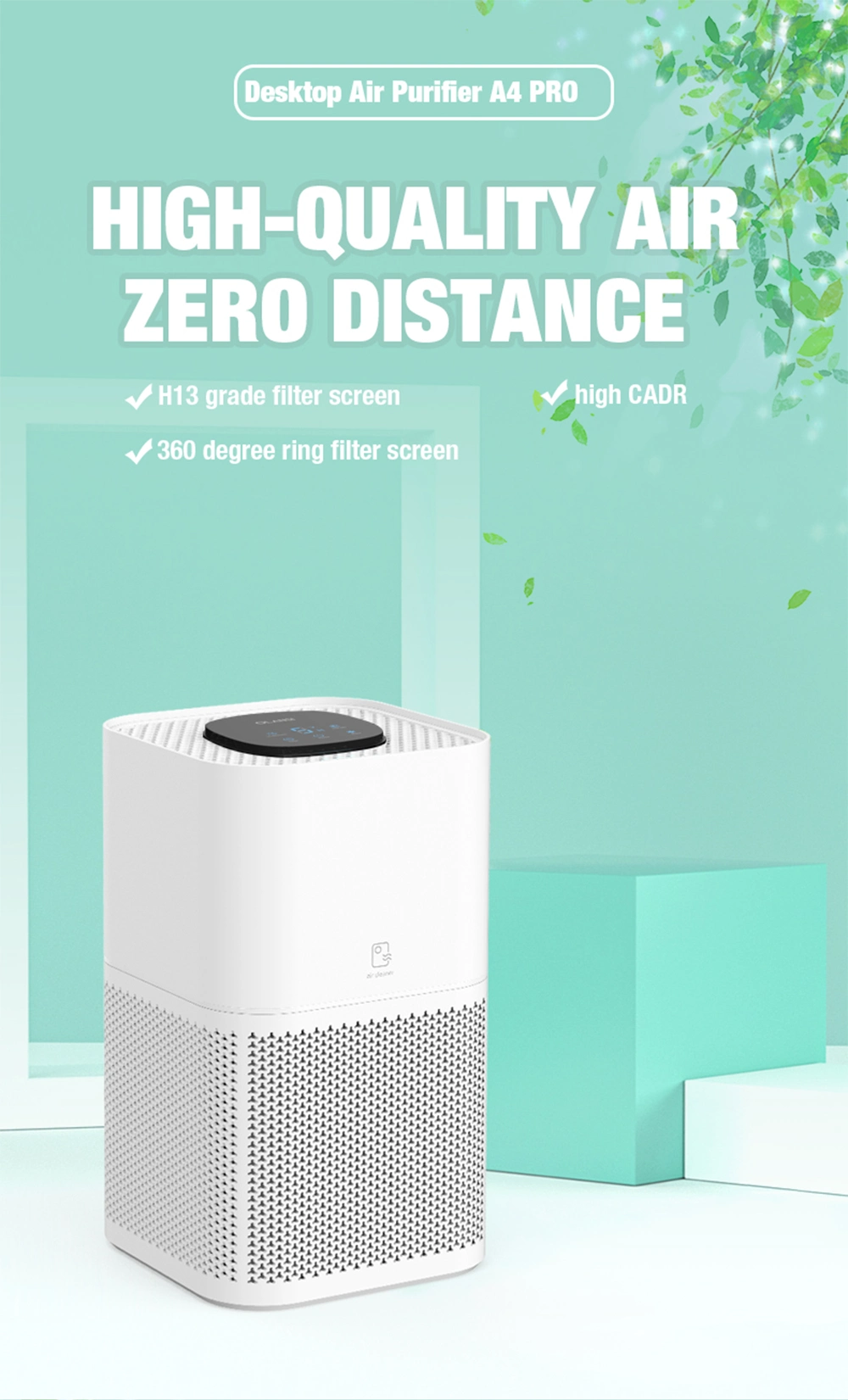 Portable HEPA Filter Air Purifier for Home and Commercial Use